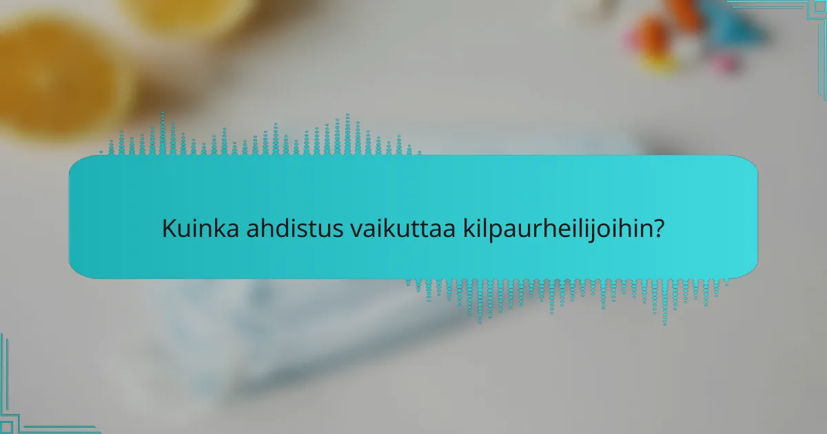 Kuinka ahdistus vaikuttaa kilpaurheilijoihin?